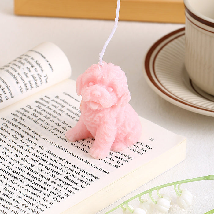 Wholesale Soy Wax Dog Shaped Scented Candle MOQ≥3 JDC-SCS-HongD007