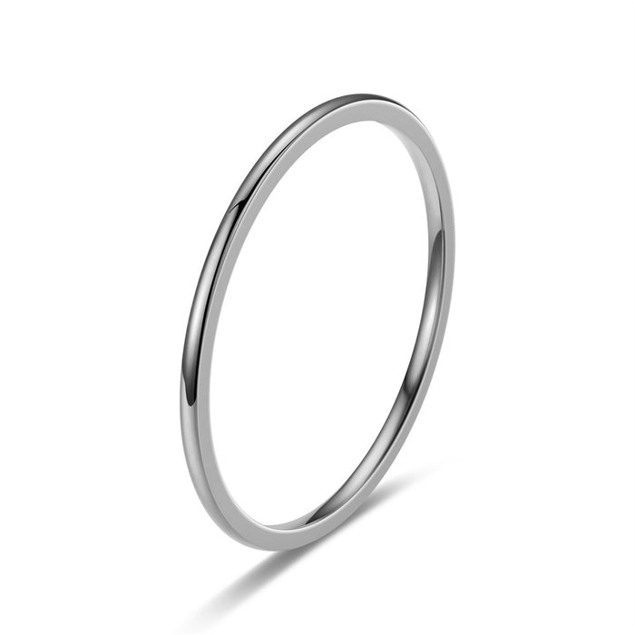 Acero inoxidable al por mayor anillo de círculo liso 1 mm JDC-RS-Chubing003
