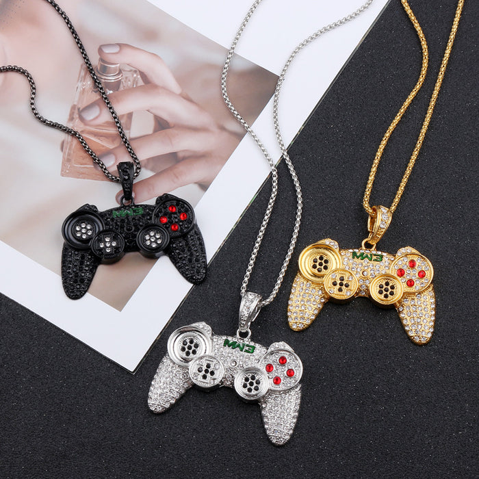 Wholesale Necklaces Alloy Crystal Game Controller JDC-NE-ZhuoX014