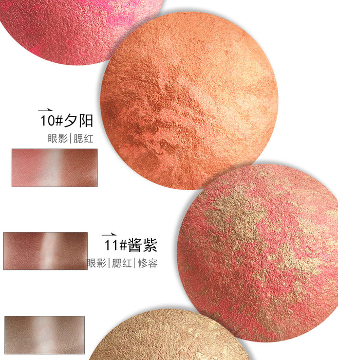 Wholesale multi-function baking eye shadow magic color mixed earth color baking powder blush MOQ≥3 JDC-BH-DAYA001