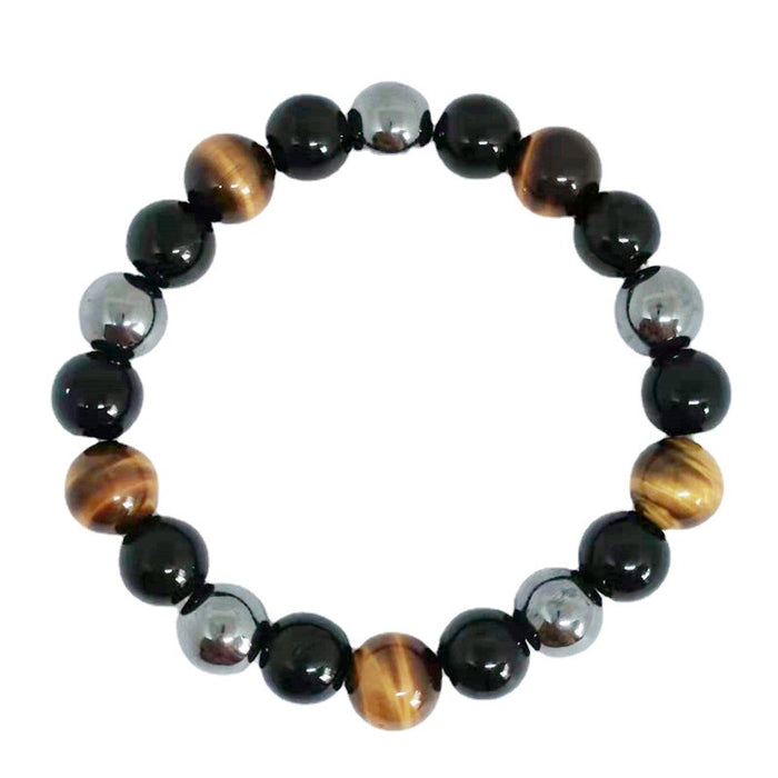 Wholesale Bracelet Gemstone Obsidian Tiger Eye Beads MOQ≥2 JDC-BT-YingHai001