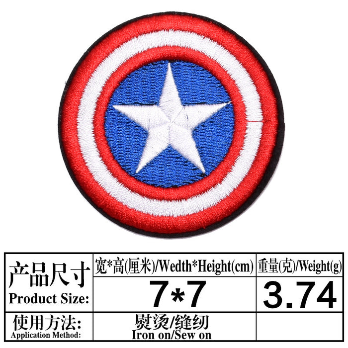 Wholesale Fabric Cartoon Badge Clothing Ironing Patch Embroidery Cloth Sticker JDC-EBY-Lide013