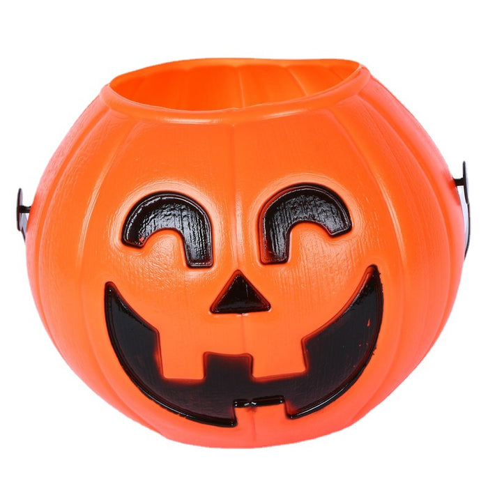 Wholesale Decorative Plastic Halloween Scene Portable LED Lighting Pumpkin Jar JDC-DCN-Meix001
