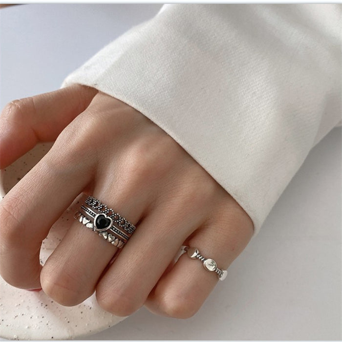 Jewelry WholesaleWholesale 925 Sterling Silver Heart Ring JDC-RS-JianM020 Rings 简漫 %variant_option1% %variant_option2% %variant_option3%  Factory Price JoyasDeChina Joyas De China