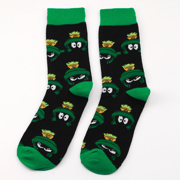 Wholesale Socks Cotton Funny Cartoon Frog Medium Tube MOQ≥3 JDC-SK-XQ006