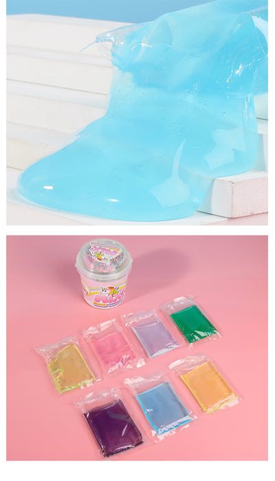 Wholesale PVA Unicorn DIY Crystal Slime Set Slime JDC-FT-jubang001