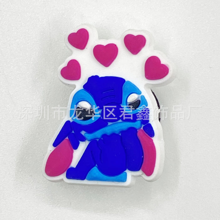 Wholesale Cartoon Croc Charms PVC Soft Rubber Shoe Buckle (M) MOQ≥5 JDC-CS-JunX006