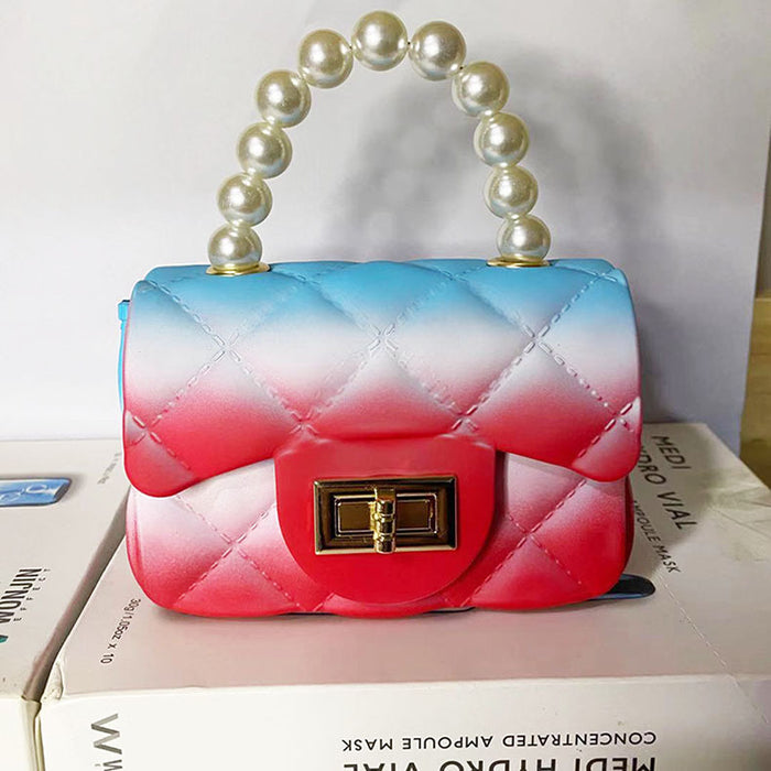 Wholesale PVC Pearl Handbag Chain Shoulder Bag JDC-HB-OYa001
