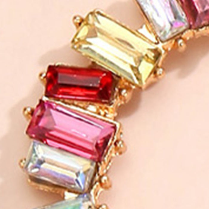 Wholesale Earrings Alloy Type C Crystal Glass MOQ≥2 JDC-ES-YYB004