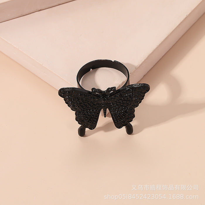 Wholesale Ring Alloy Exaggerated Opening Stereo Retro Hollow Diamonds JDC-RS-ChengH005