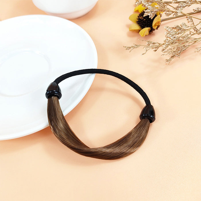 Wholesale Hair Scrunchies Rubber Band Simulation Wig Head Invisible Hair Ring JDC-HS-ChaoX002