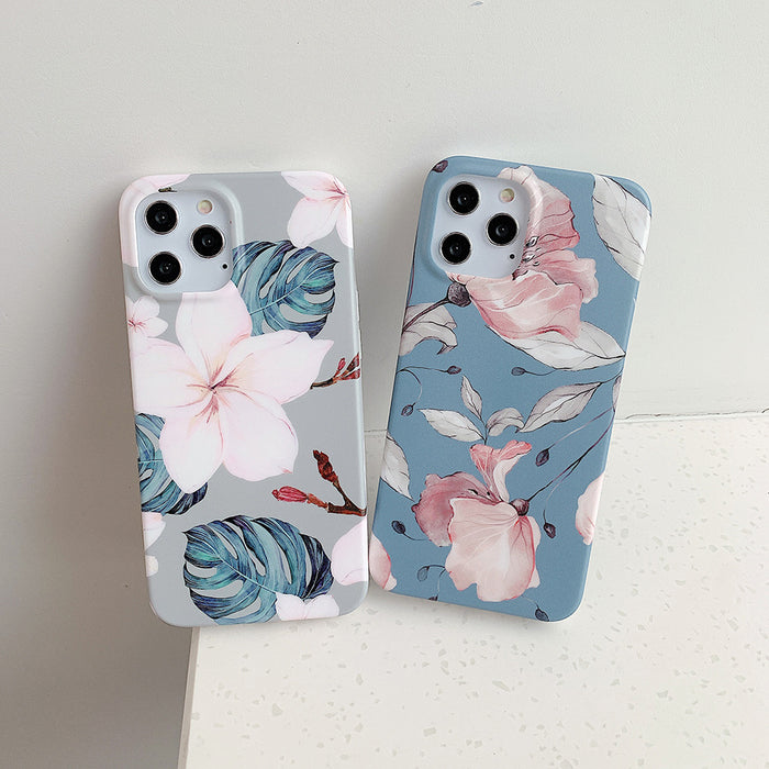 Wholesale Mobile Phone Case Literary Flower Silicone JDC-PC-sc052