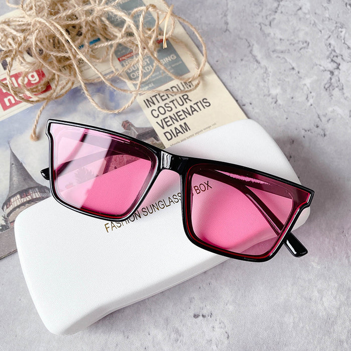 Wholesale square frame sunglasses same style street glasses MOQ≥2 JDC-SG-GuangD017