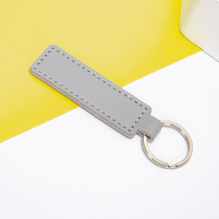 Wholesale Keychains PU Leather Car Simple Solid Color JDC-KC-XingR001