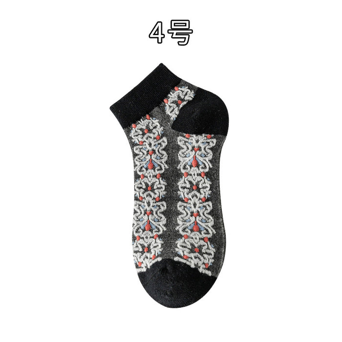 Wholesale socks summer thin section street stall wholesale cotton boat socks shallow mouth MOQ≥2 JDC-SK-LinX001