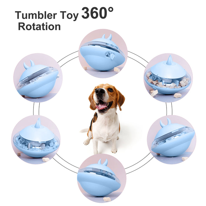 Toy de mascota al por mayor que gotee bola de pelota Flying Saucer Frisbee Feeder MOQ≥3 JDC-PT-CHAOK001