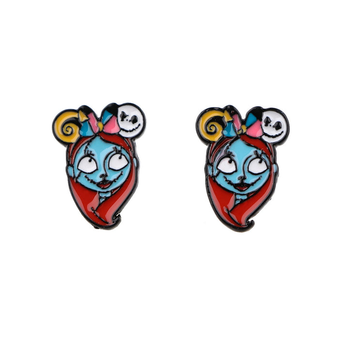 Wholesale Earrings Alloy Cartoon Horror Thriller MOQ≥5 JDC-ES-kubei005