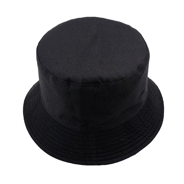Sombrero de algodón al por mayor estampado de algodón de doble cara Sombrero de cubo de protección solar (F) JDC-FH-AXING008