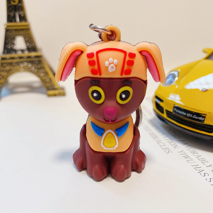 Wholesale soft plastic three-dimensional cartoon doll keychain pendant car ornament JDC-KC-RuiXin001