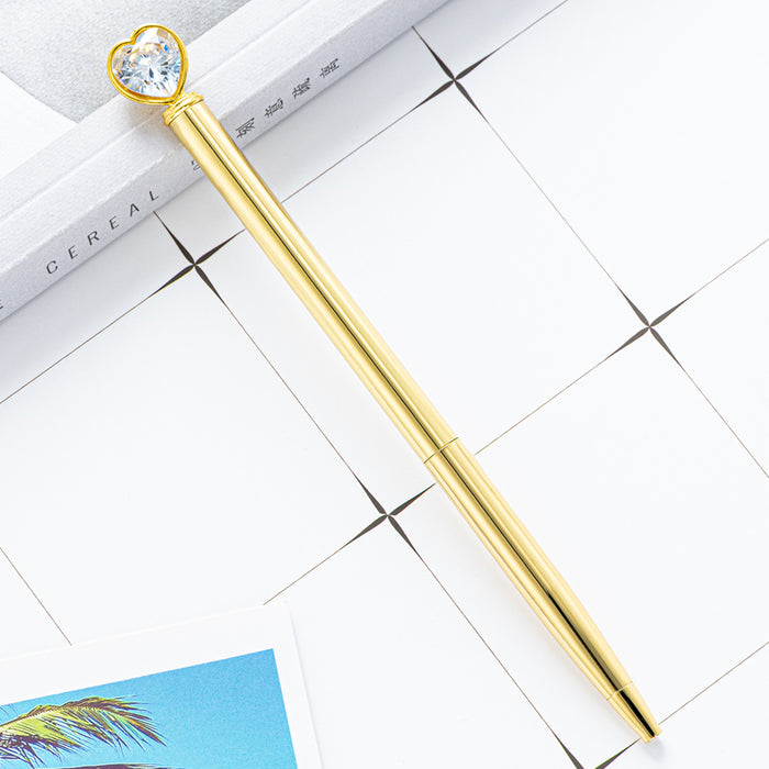 Wholesale Love Diamond Metal Ballpoint Pen MOQ≥2 JDC-BP-Huah056