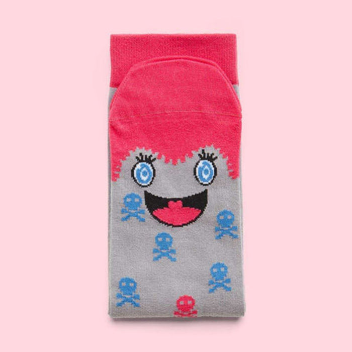 Calcetines al por mayor tela de dibujos animados calcetines de algodón calcetines de algodón jdc-sk-qang011