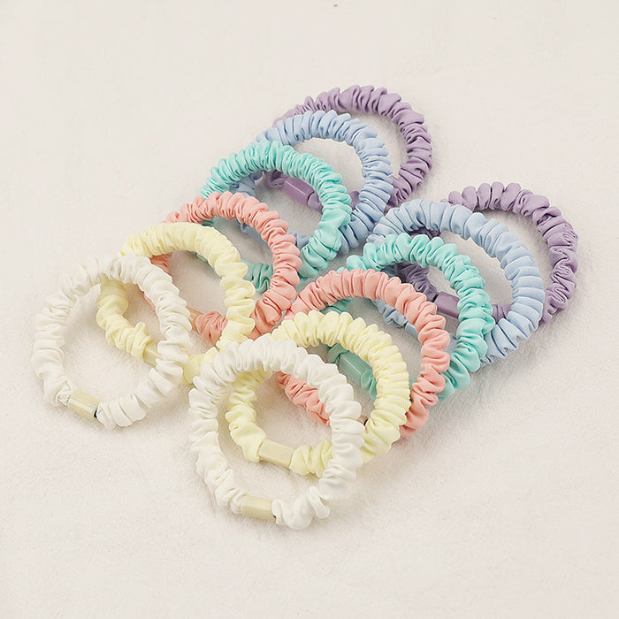 Wholesale Hair Scrunchies Cloth Cream Color Cute JDC-HS-ZanY001