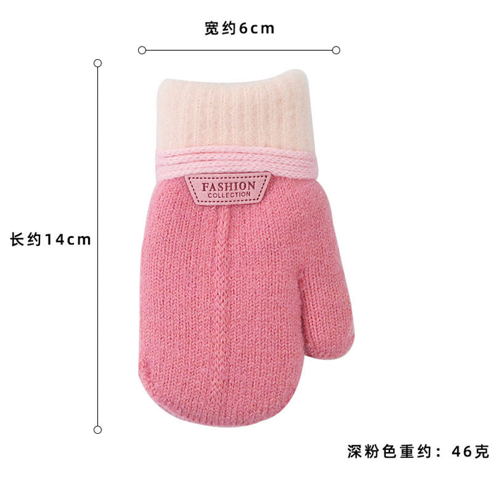Wholesale Gloves Knitted Kids Cute Halter Plus Velvet Outdoor JDC-GS-HaiL001
