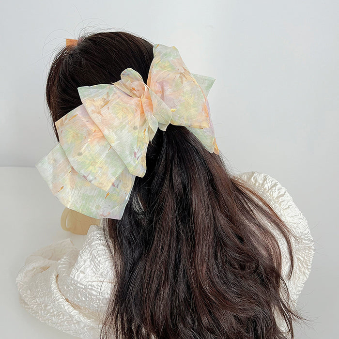 Wholesale Fabric Oversized Bow Hair Clip MOQ≥2 JDC-HC-MIs002