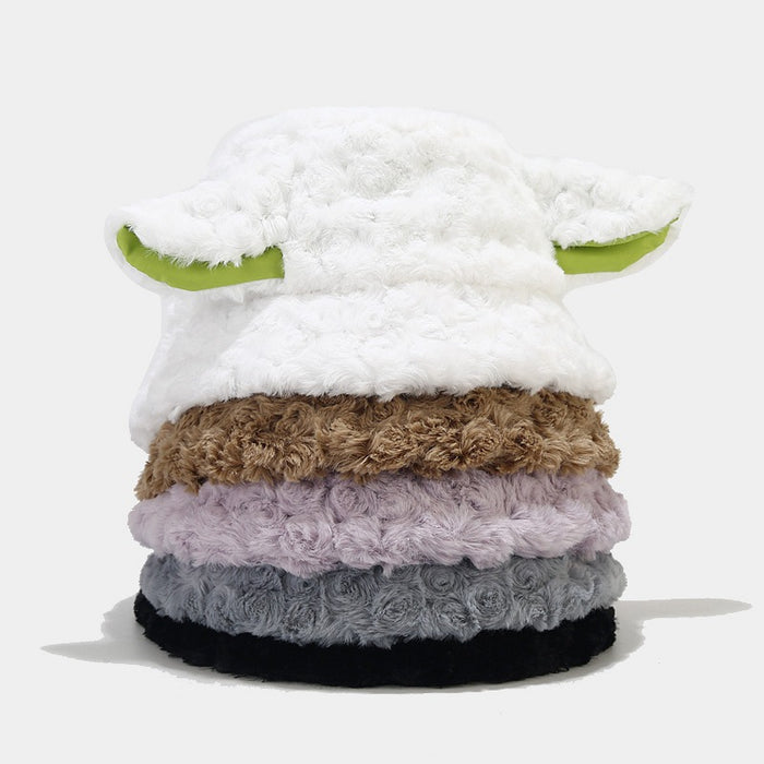Wholesale Hat Polyester Cute Lamb Ear Bucket Hat MOQ≥2 JDC-FH-LvYi043