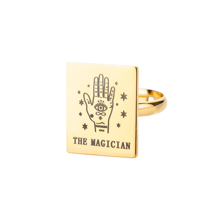 Wholesale Ring Tarot Stainless Steel JDC-RS-MJ004