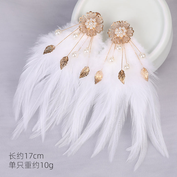 Wholesale Feather Hairpin Plush Children JDC-HC-ZanNiang001