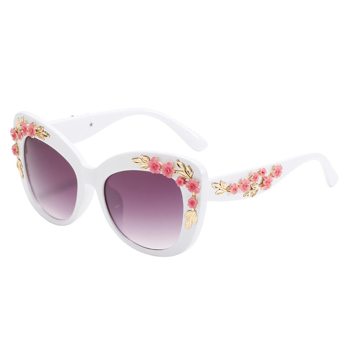 Gros PC Matériau Cat Eye Sunglasses Fashion Fashion JDC-SG-PTJS010