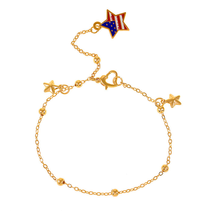 Wholesale Simple Star Pendant Anklet Pentagram Beach JDC-AS-D025
