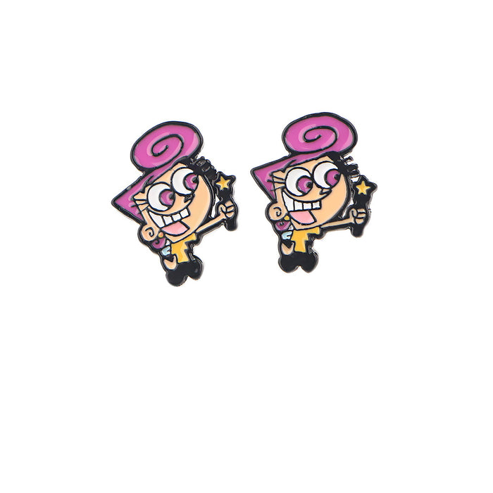 Wholesale Earrings Alloy Guardian Fairy MOQ≥5 JDC-ES-kubei001
