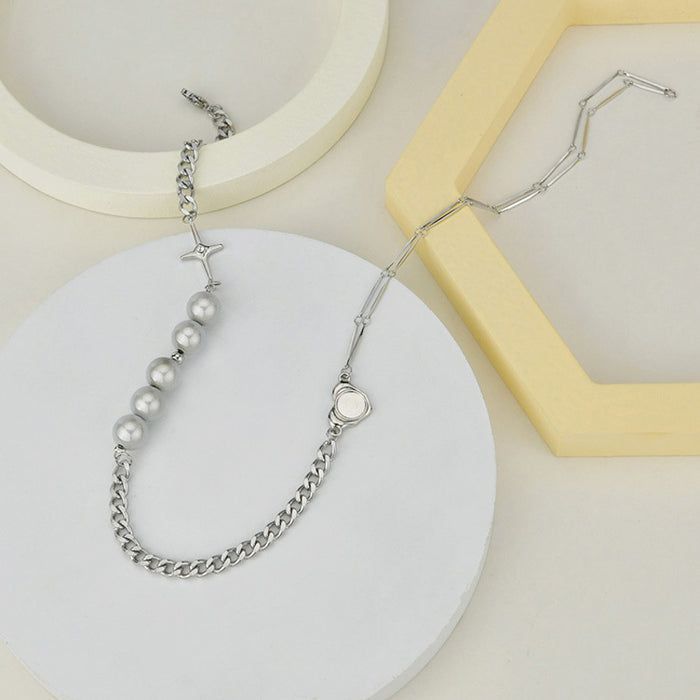 Wholesale stitching cross necklace female niche design JDC-NE-HF007