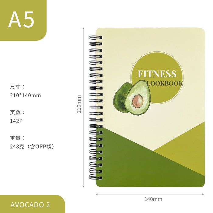 Notebook al por mayor A5 Dieta Fitness Punch Record Book Moq≥2 JDC-NK-Yingke001
