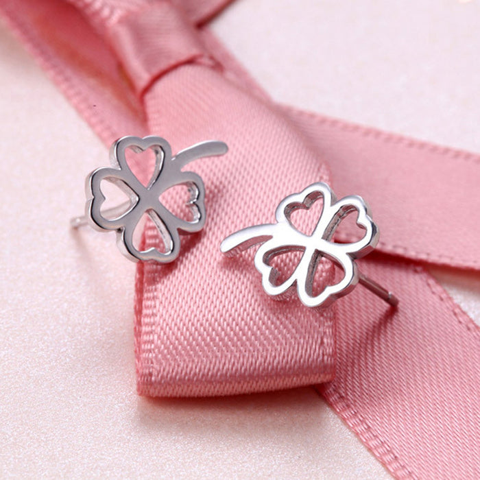 Wholesale Four Leaf Clover Copper Earrings JDC-ES-WeiH004