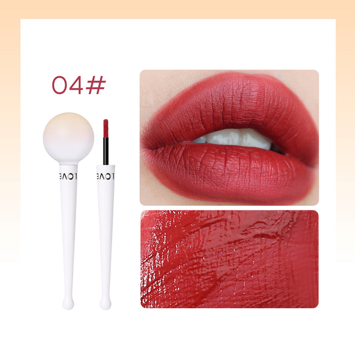 Wholesale lollipop matte non-stick cup women's non-fading matte lipstick lip glaze JDC-MK-weimei001