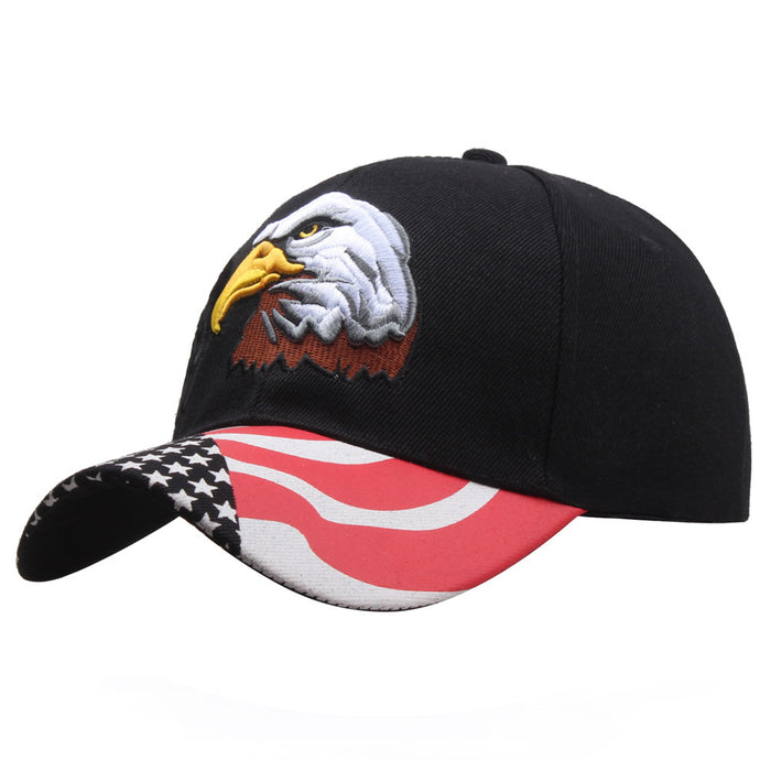 Wholesale Eagle American Flag Pentagram Embroidered Baseball Cap JDC-FH-PDai010