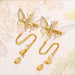 Jewelry WholesaleWholesale moving butterfly tassel hair clip JDC-HC-Muran001 Hair Clips 慕苒 %variant_option1% %variant_option2% %variant_option3%  Factory Price JoyasDeChina Joyas De China
