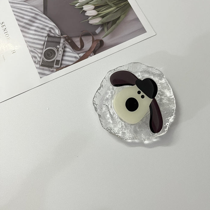 Wholesale Grip Epoxy Cute Puppy Retractable Folding Paste Type JDC-PS-HXiang002