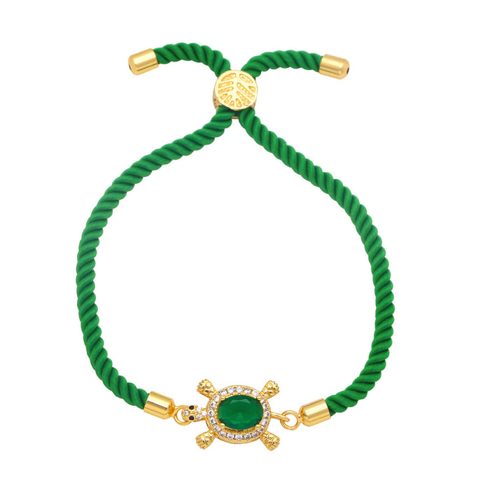 Wholesale student cute turtle bracelet hand woven colorful JDC-BT-AS132