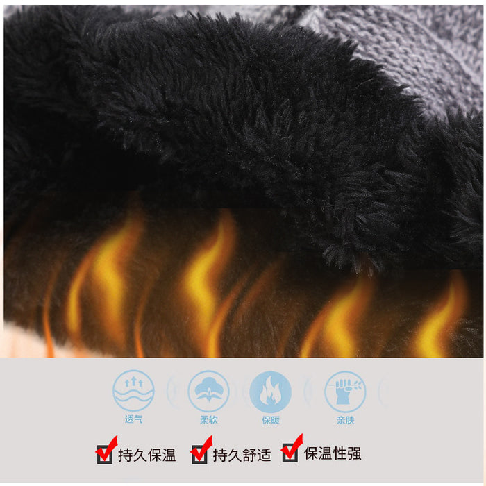 Wholesale Hat Acrylic Fleece Warm Scarf Set MOQ≥2 JDC-FH-TZ001