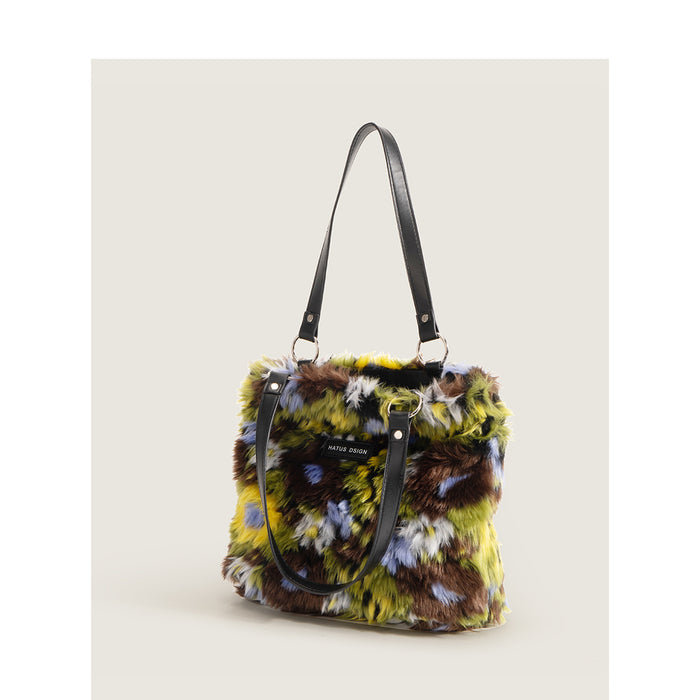 Wholesale Handbags Plush Oil Art Colors Large Capacity JDC-HB-LXTX002