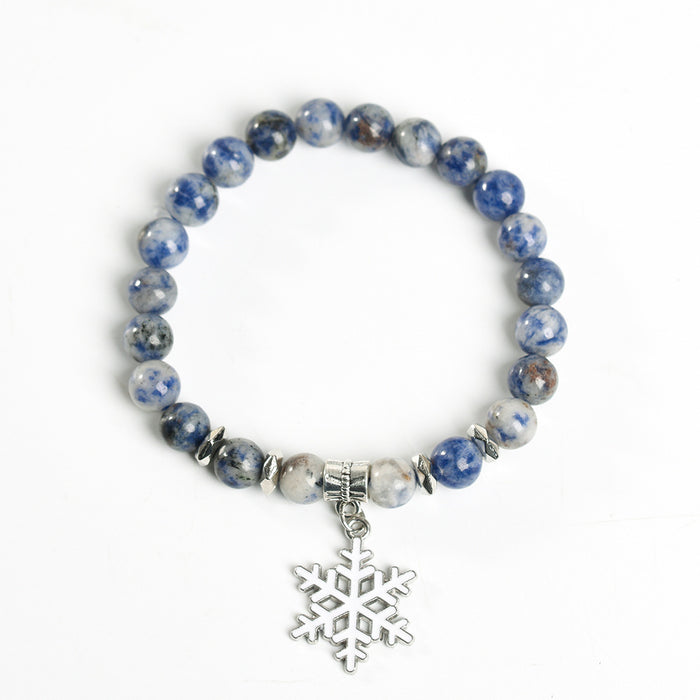 Wholesale Christmas Bracelet Cute Snowflake Crystal Creative Style JDC-BT-ZhiSF001