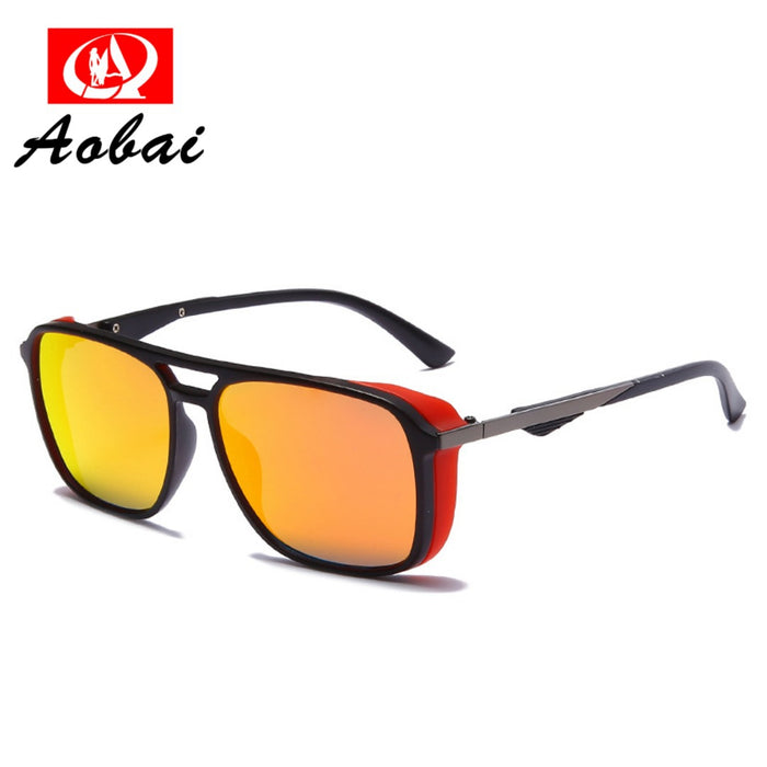 Wholesale Sunglasses PC Metal Retro Square Frame JDC-SG-AoB009