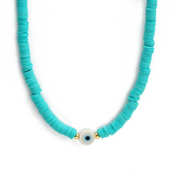 Wholesale soft ceramic necklace short necklace items JDC-NE-Baiding001