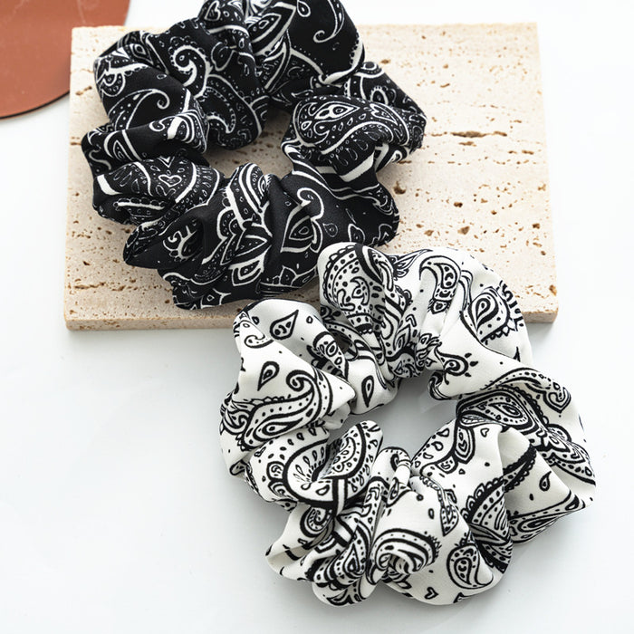 Wholesale cloth vintage black and white hair rope JDC-HS-ST006
