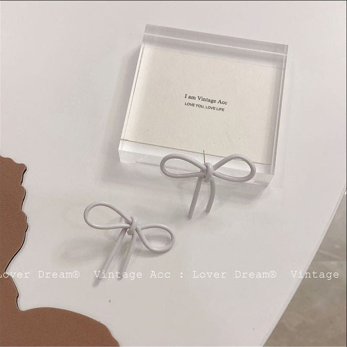 Wholesale Acrylic Acrylic Bow Earrings JDC-ES-Lfm023
