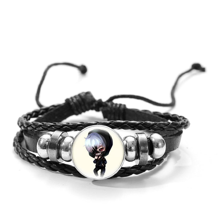 Wholesale Braided Bracelet Leather Beaded Jewelry JDC-BT-SongX006